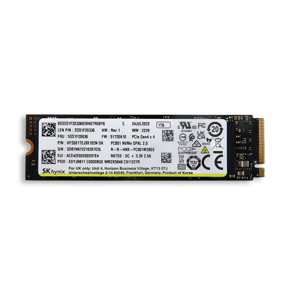 Lenovo 1TB M.2 2280 NVMe SSD con 5SS1F20636