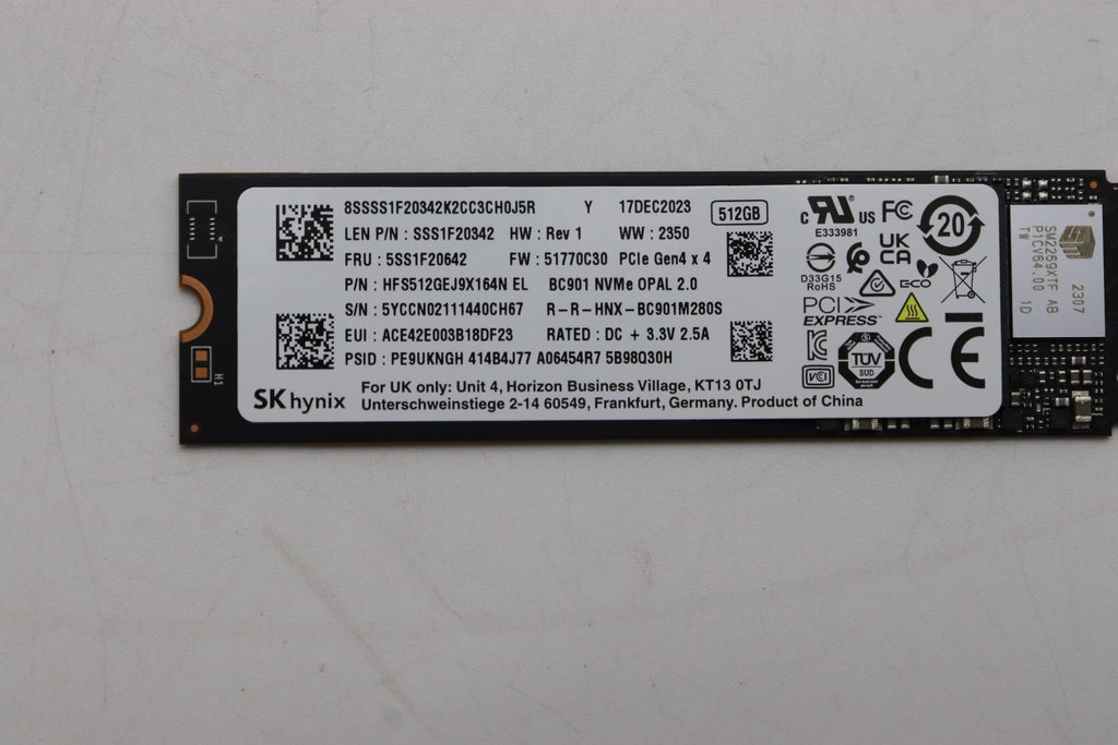 512GB M.2 PCIe 4.0 SSD