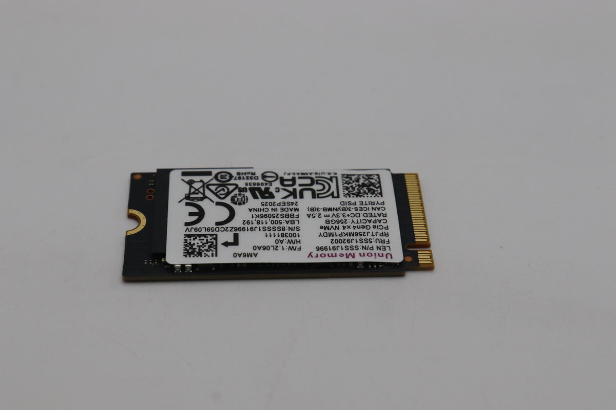 256GB M.2 2242 PCIe 4.0 NVMe