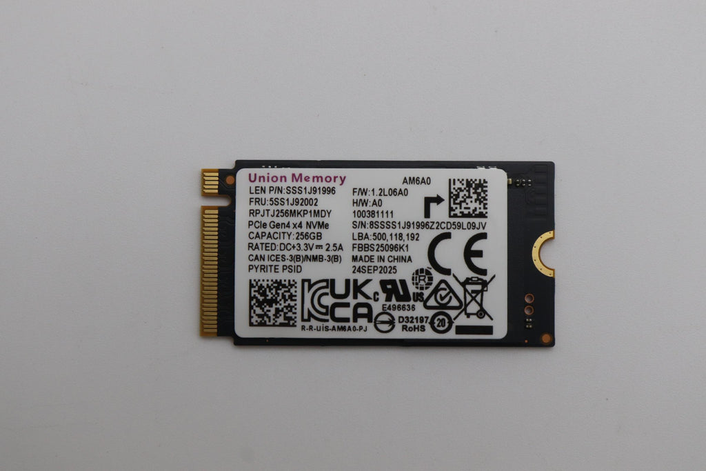 256GB M.2 2242 PCIe 4.0 NVMe