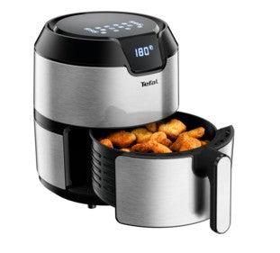 Tefal Easy Fry EY401D Sencillo 4,2 L Independiente 1500 W Freidora de aire caliente Negro, Acero inoxidable (4)