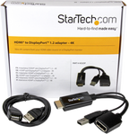 Startech HD2DP - Cable adaptador, HDMI, USB (solo alimentación) macho (2)