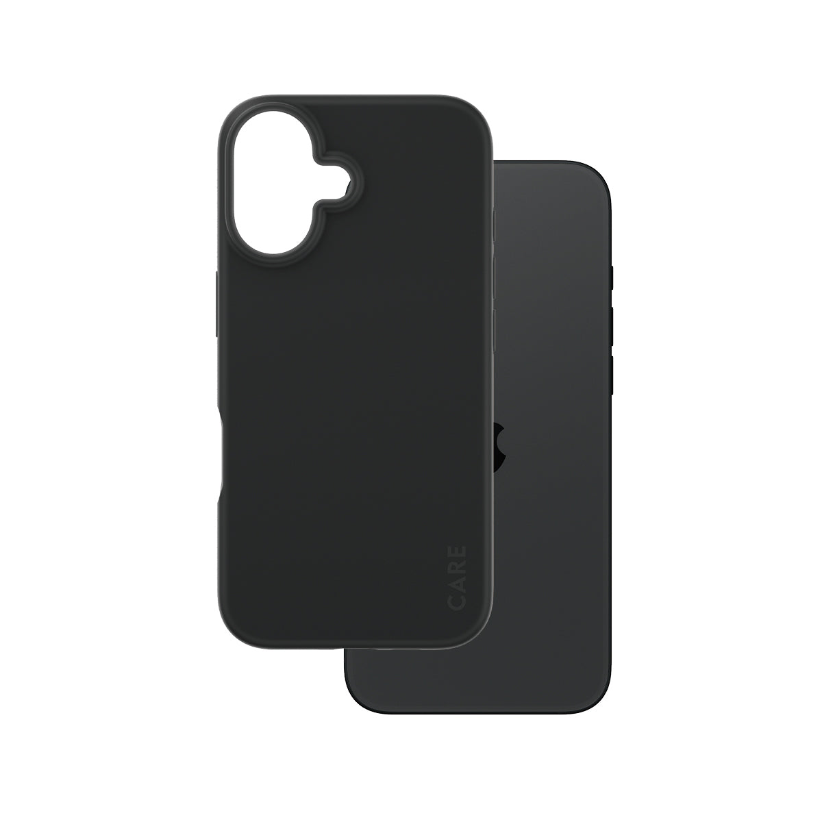 PanzerGlass CARE™ by ® Case Black iPhone 16 funda para teléfono móvil Negro