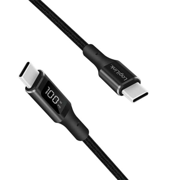 LogiLink CU0181 cable USB USB 2.0 1 m USB C 0,48 Gbit/s 100 W Negro (3)
