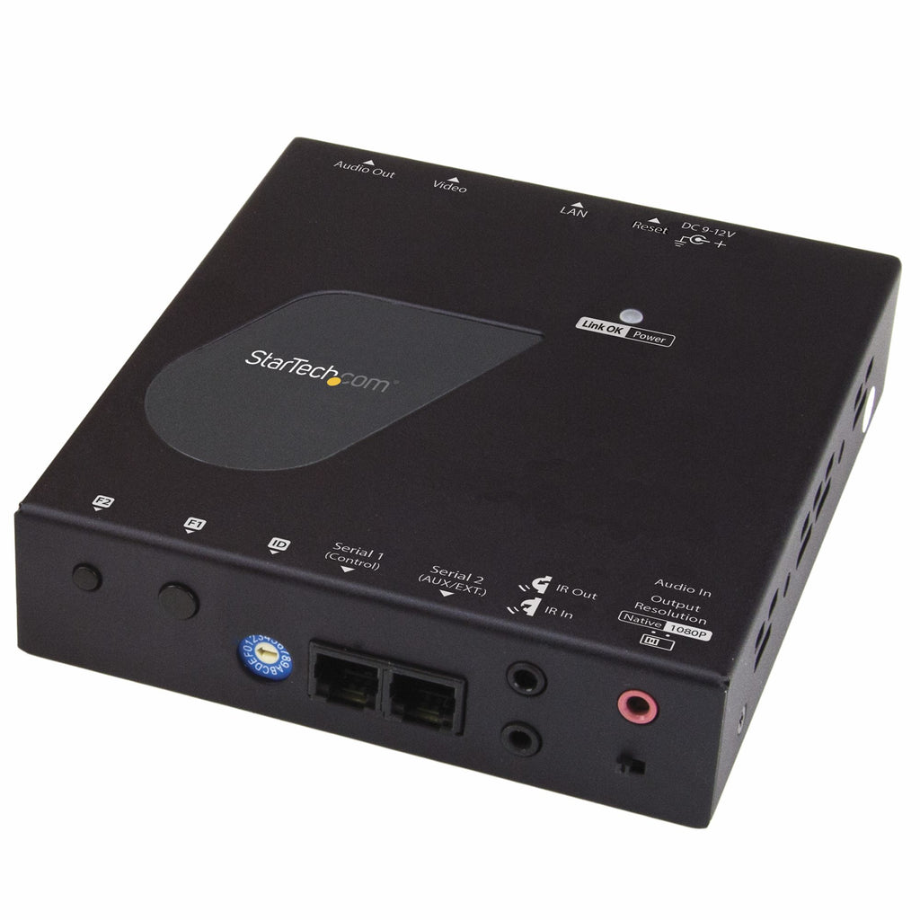 StarTech.com ST12MHDLAN4R extensor audio/video Receptor AV Negro