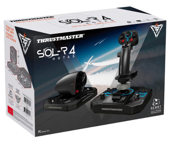 Thrustmaster Sol-R 4 HOTAS Negro USB Joystick/Palanca de control lateral + cuadrante de aceleración Analógico/Digital PC (6)