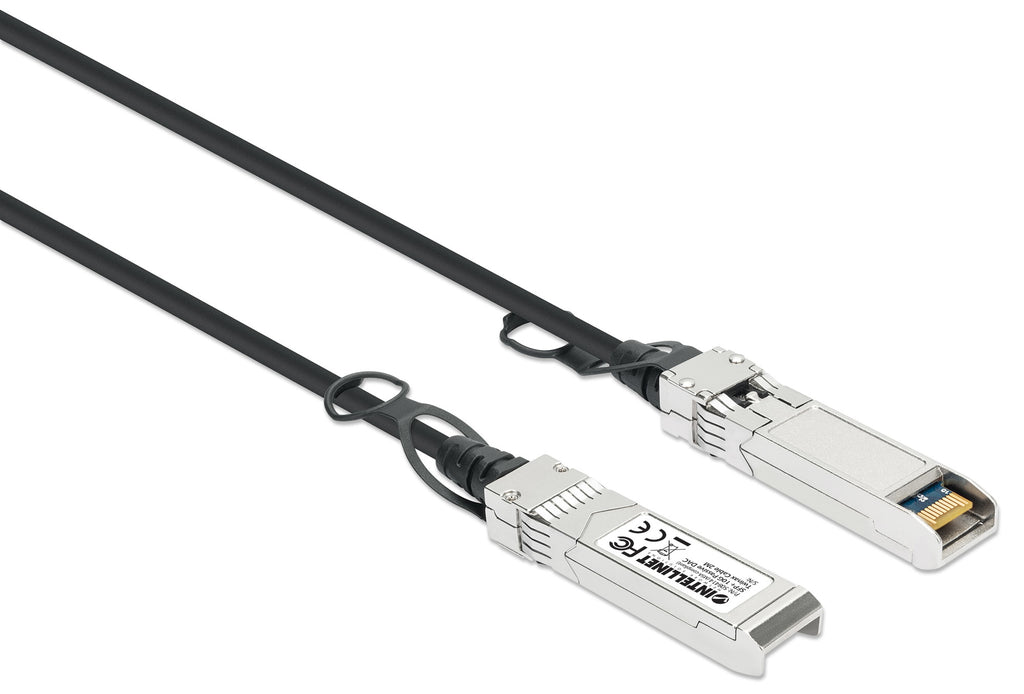 Intellinet 508414 Cable de fibra óptica e InfiniBand 2 m SFP+ Negro, Plata (3)