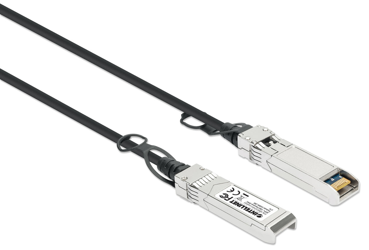 Intellinet 508414 Cable de fibra óptica e InfiniBand 2 m SFP+ Negro, Plata (3)