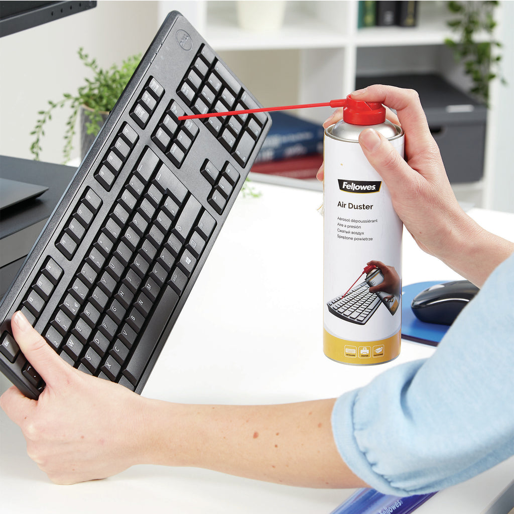 Fellowes 9977804 kit de limpieza para computadora Teclado, Impresora, Universal Limpiador de aire comprimido para limpieza de equipos 400 ml (3)