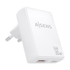 AISENS ASCH-30W2P074-W cargador de dispositivo móvil Cámara digital, Teléfono móvil, Portátil, Smartphone, Tableta, Universal Corriente alterna Carga rápida Interior (2)