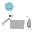 i-tec MYSAFEU314 caja para disco duro externo Carcasa de disco duro/SSD Blanco
