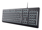 Trust Primo Beleuchtete teclado Hogar / Oficina USB QWERTY Inglés del Reino