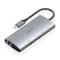 AISENS ASUC-10P050-GR base para portátil y replicador de puertos Alámbrico USB 3.2 Gen 1 (3.1 Gen 1) Type-C (2)