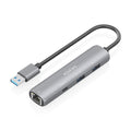 AISENS ASUC-4P035-GR base para portátil y replicador de puertos Alámbrico USB 3.2 Gen 1 (3.1 Gen 1) Type-A (2)