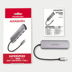 Axagon HMC-HCR3A 3x USB-A+ HDMI+ SD/microSD USB-C 3.2 Gen 1 hub 20cm Alámbrico USB 3.2 Gen 1 (3.1 Gen 1) Type-C Gris (8)