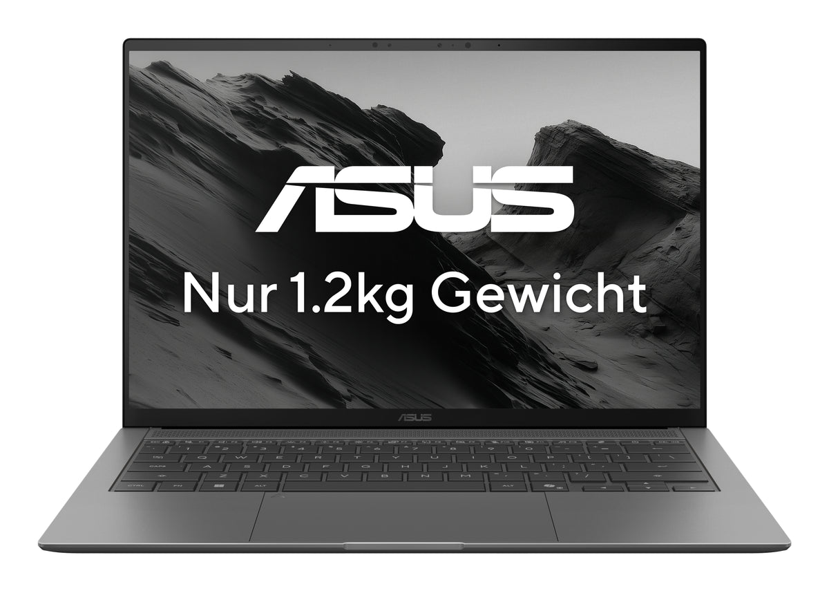 ASUS Zenbook S14 UX5406AA-SU207W Copilot+ PC Intel Core Ultra 9 386H Portátil 35,6 cm (14") Pantalla táctil 3K 32 GB LPDDR5x-SDRAM 1 TB SSD Wi-Fi 7 (802.11be) Windows 11 Home Gris QWERTZ Alemán (2)