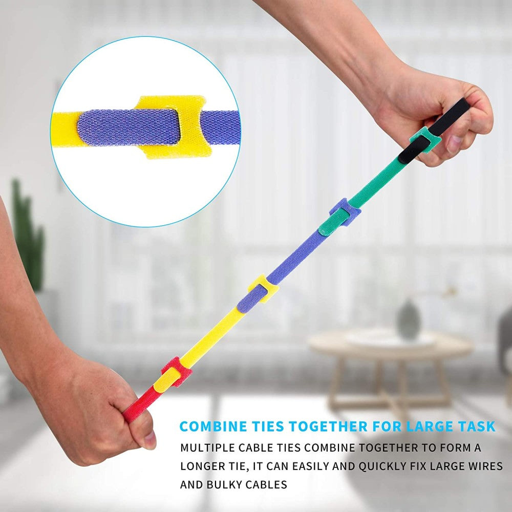 Techly 109528 presilla Soporte de sujeción de cables Velcro Multicolor 10 pieza(s) (6)