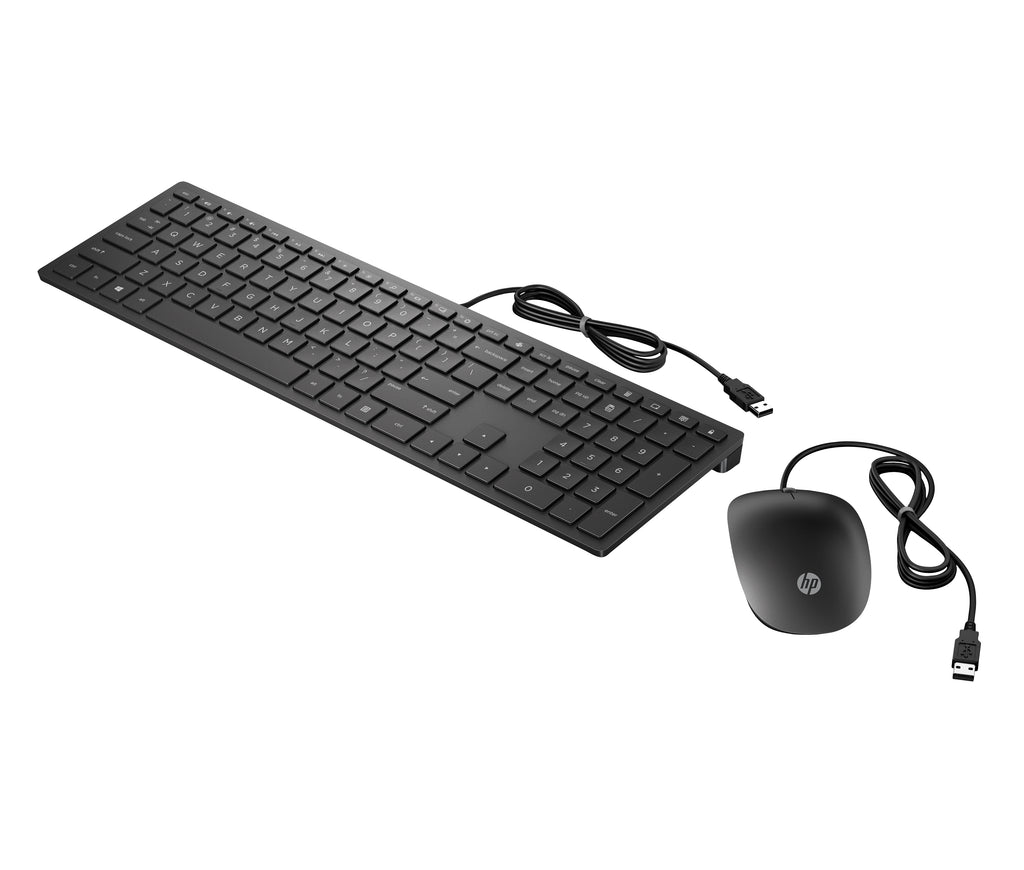 HP Pavilion Wired Combo Keyboard 400 teclado Ratón incluido Oficina USB Negro (4)