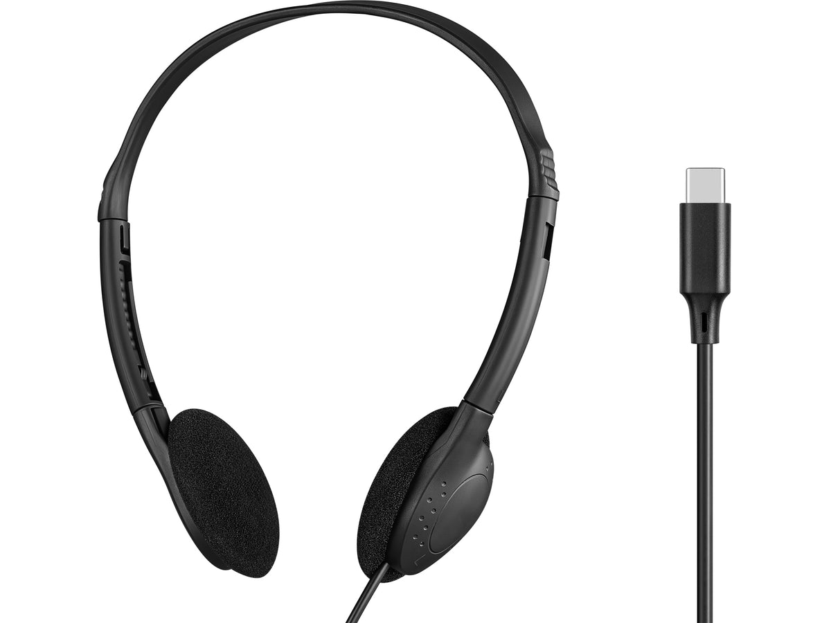 Sandberg 825-32 auricular y casco Auriculares Alámbrico Diadema Oficina/Centro de llamadas USB Tipo C Negro (2)