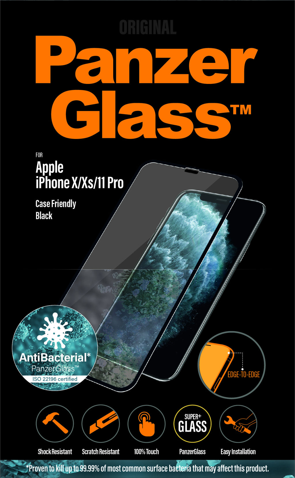 PanzerGlass ® Screen Protector iPhone 11 Pro | Xs | X | Edge-to-Edge Protector de pantalla Apple 1 pieza(s) (8)