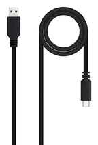 Nanocable USB 2.0, 2m cable USB USB C 2 x USB A 0,48 Gbit/s Negro (2)
