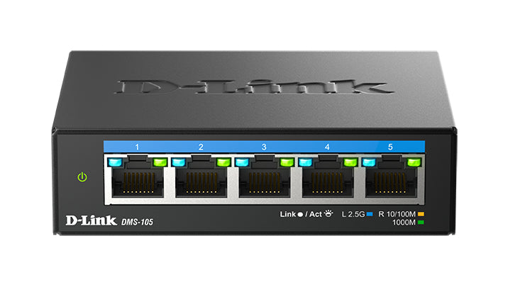 D-Link Conmutador Multi-Gigabit de 5 Puertos No Administrado 2.5G Ethernet