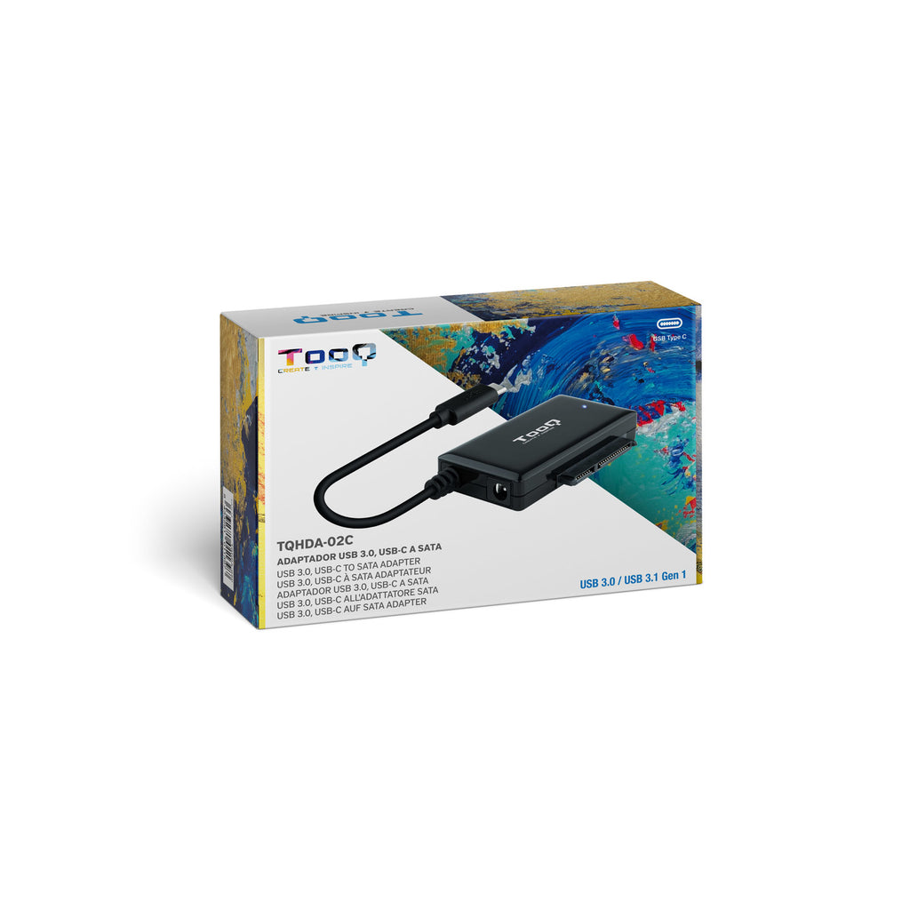 TooQ TQHDA-02C base de conexión para disco duro USB 3.2 Gen 1 (3.1 Gen 1) Type-C Negro (8)