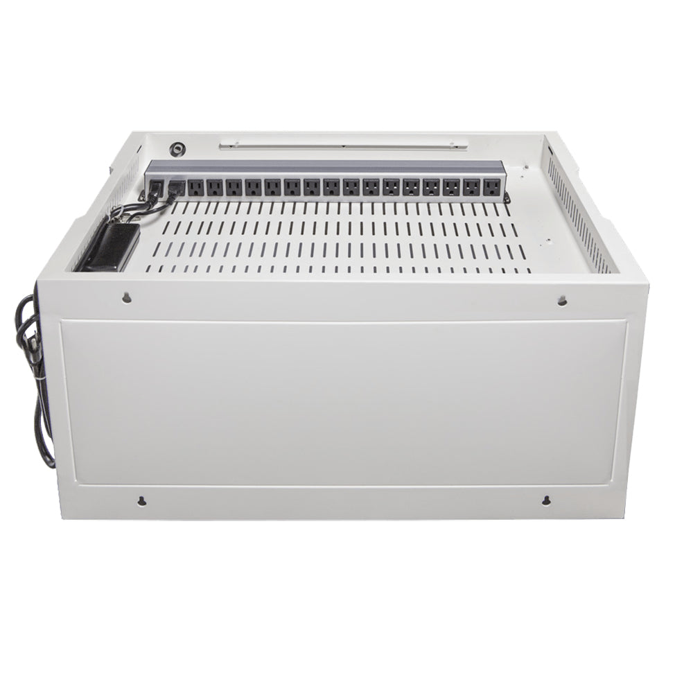Power Technologies AC-MINI-16 Armario de gestión y carga para dispositivos portátiles Blanco (3)