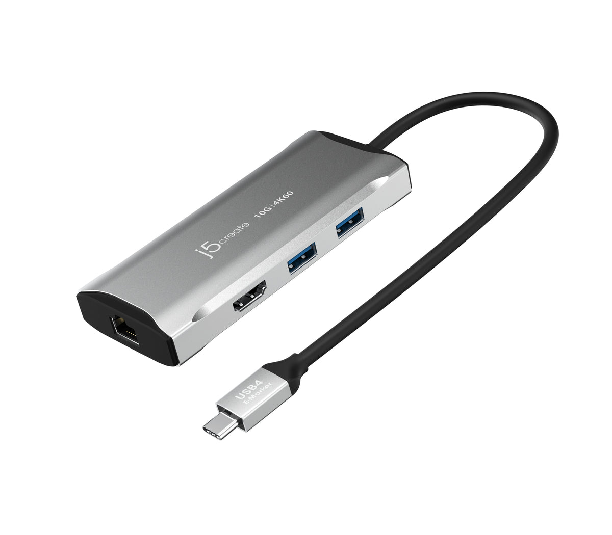 j5create JCD392 Alámbrico USB 3.2 Gen 1 (3.1 Gen 1) Type-C Gris