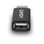 Lindy 71263 cambiador de género para cable USB Type A Negro (5)