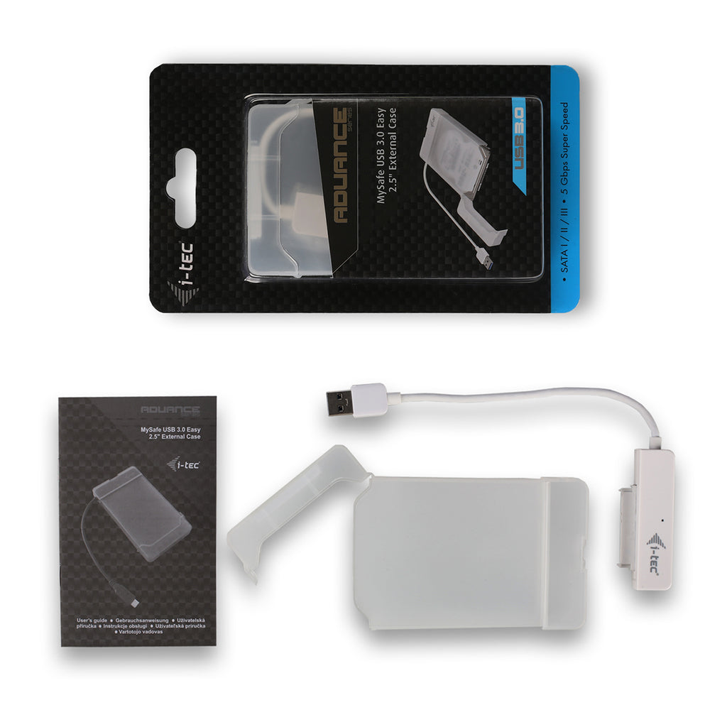 i-tec MYSAFEU314 caja para disco duro externo Carcasa de disco duro/SSD Blanco