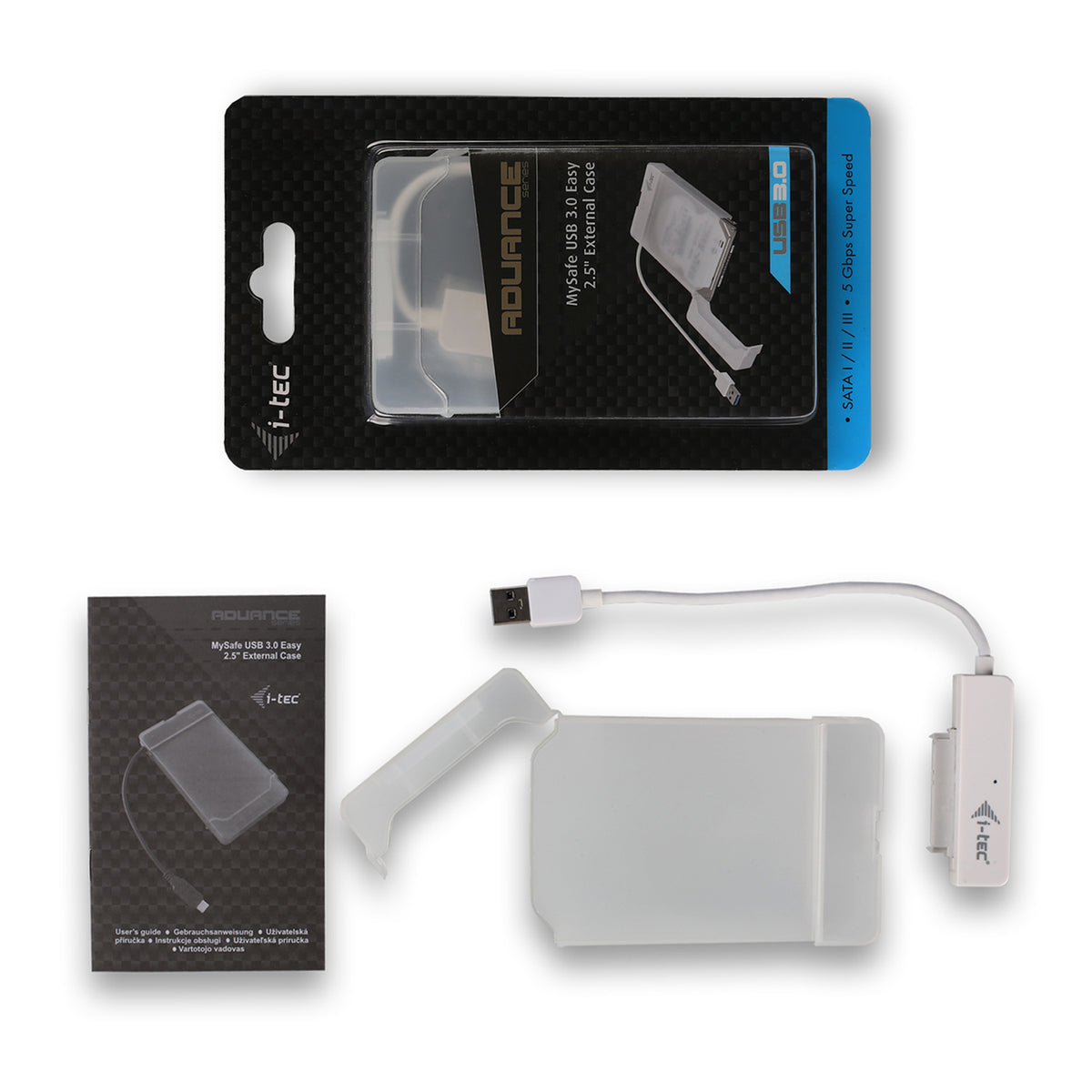 i-tec MYSAFEU314 caja para disco duro externo Carcasa de disco duro/SSD Blanco