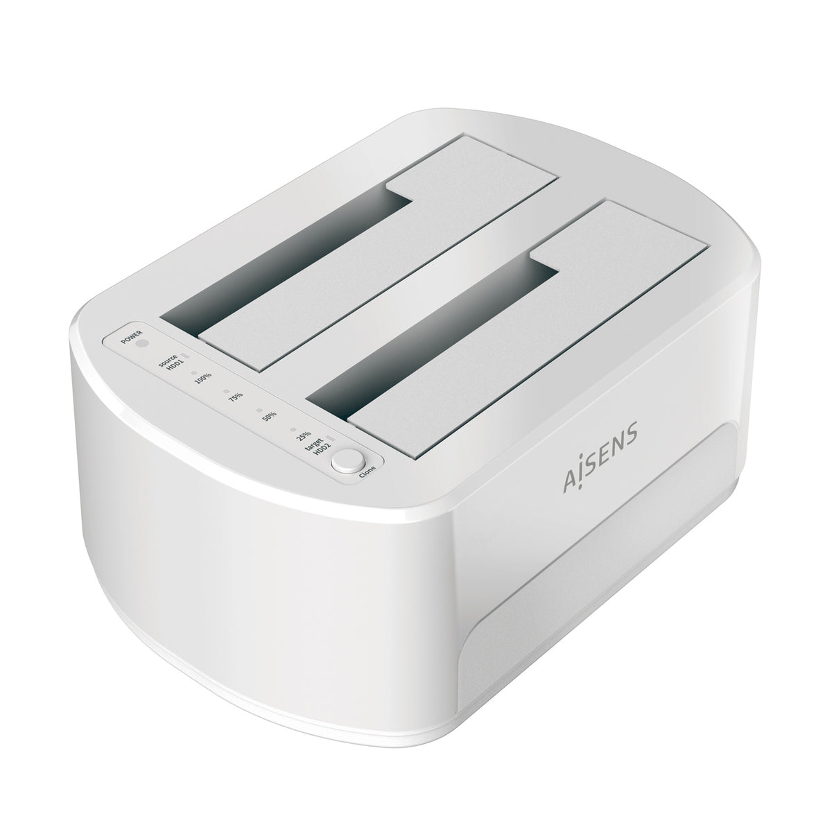 AISENS ASDS-D02W base de conexión para disco duro USB 3.2 Gen 1 (3.1 Gen 1) Type-B Blanco (2)