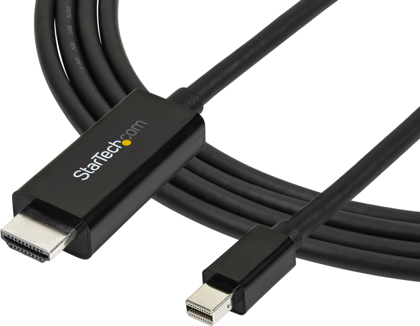 Startech MDP2HDMM3MB - 4K 30Hz, UltraHD, Cable con Adaptador Incluido, Negro (2)