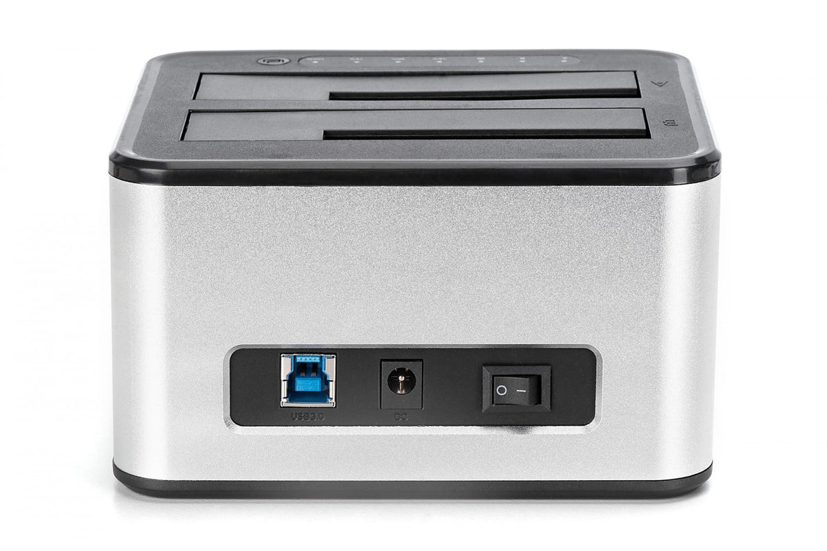 Station d'accueil USB 3.0 Super Speed pour jusqu'à 2x SSD/HDD 2.5/3.5" SATA III max. 2x20 To avec fonction de clonage (3)