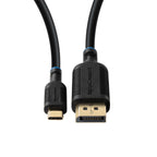 Microconnect MC-USBCDP2 adaptador de cable de vídeo 2 m USB Tipo C DisplayPort Negro (3)