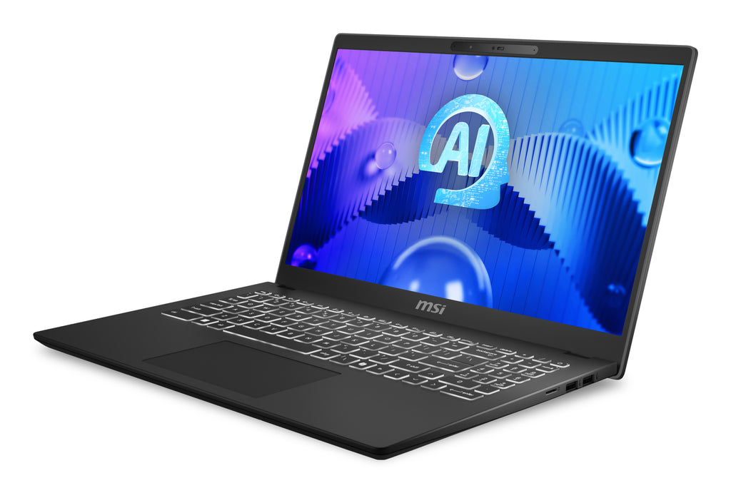 MSI Modern 15 H AI C1MG-003UK Intel Core Ultra 5 125H Portátil 39,6 cm (15.6") Full HD 16 GB DDR5-SDRAM 512 GB SSD Wi-Fi 6E (802.11ax) Windows 11 Home Negro (3)