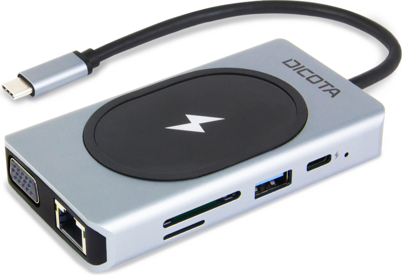 DICOTA D32059 hub de interfaz USB Type-C Negro, Plata