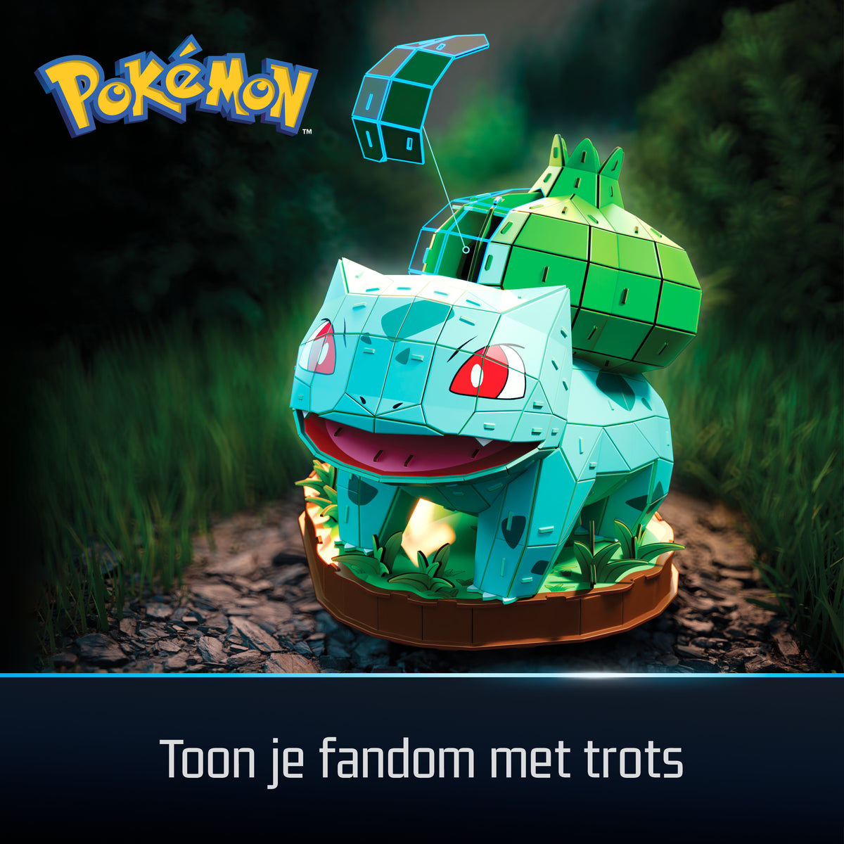 4D Build FDP FAP Pokemon Bulbasaur GML Puzle 3D 195 pieza(s) Dibujos (2)