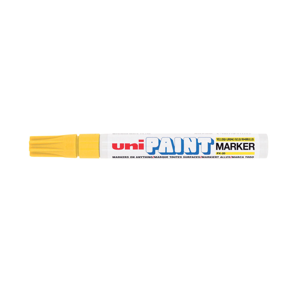 Rotulador de pintura Uni-Ball PX-20 12 Pack Amarillo 2-3mm (3)