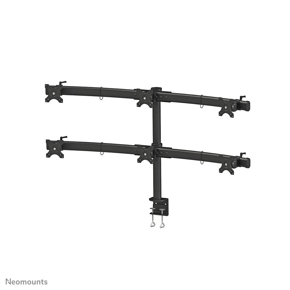 Neomounts FPMA-D700D6 soporte para monitor 68,6 cm (27") Escritorio Negro (2)