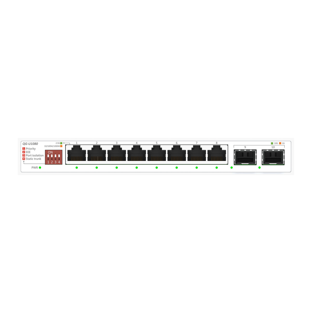 ASUS QG-U1080 No administrado 2.5G Ethernet (100/1000/2500) Blanco (2)