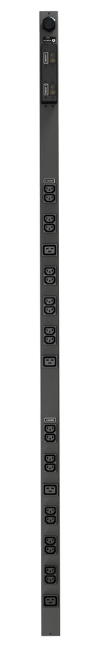 Vertiv Geist rPDU, basic, 0U, input IEC60309 230V 32A, outputs (20)C13 | (4)C19 unidad de distribución de energía (PDU) 24 salidas AC Negro (2)