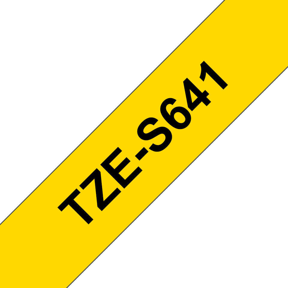 Brother TZE-S641 cinta para impresora de etiquetas Negro sobre amarillo TZ (2)