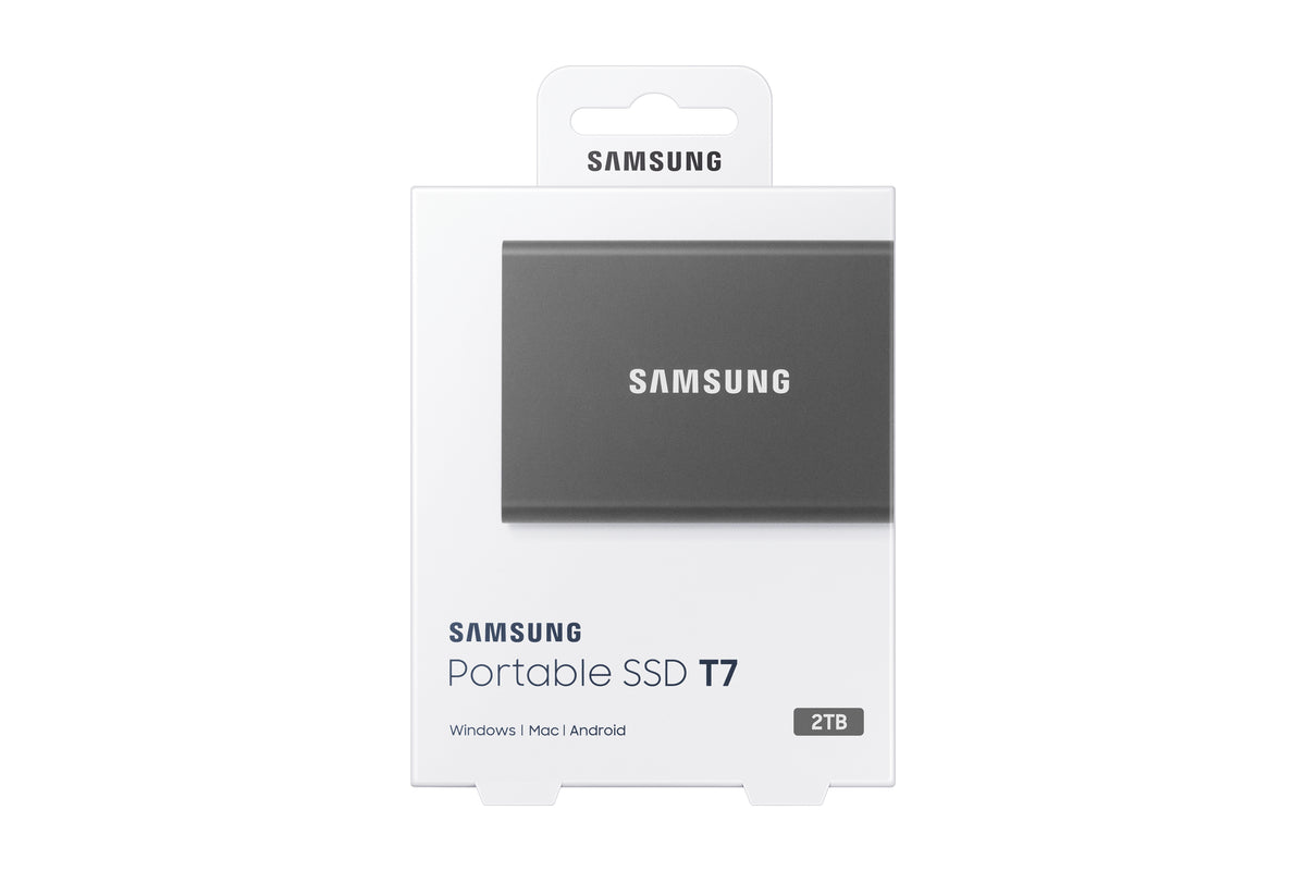 Samsung Portable SSD T7 2 TB USB Tipo C 3.2 Gen 2 (3.1 Gen 2) Gris (9)
