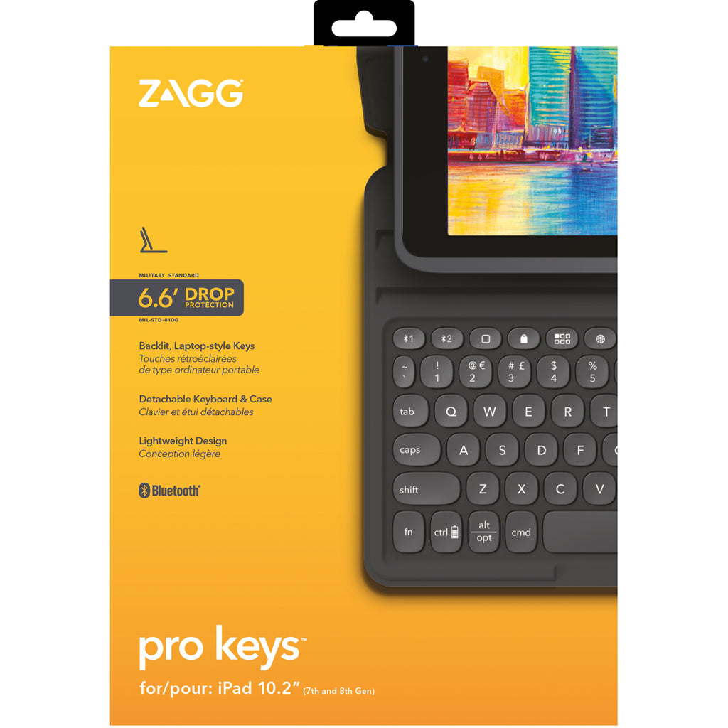 ZAGG Pro Keys Inglés del Reino Unido Bluetooth Negro, Gris (8)