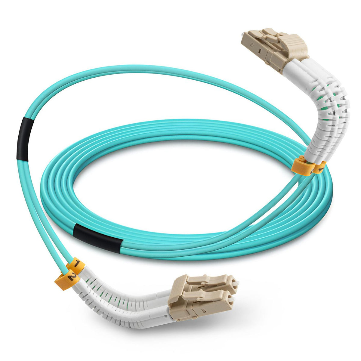 Lanview LVO231301-FLEX Cable de fibra óptica e InfiniBand 2 m LC Color aguamarina (5)