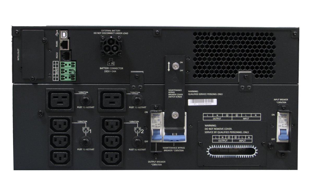 Vertiv Liebert GXT5-5000IRT5UXLN sistema de alimentación ininterrumpida (UPS) Doble conversión (en línea) 5 kVA 8 salidas AC (3)