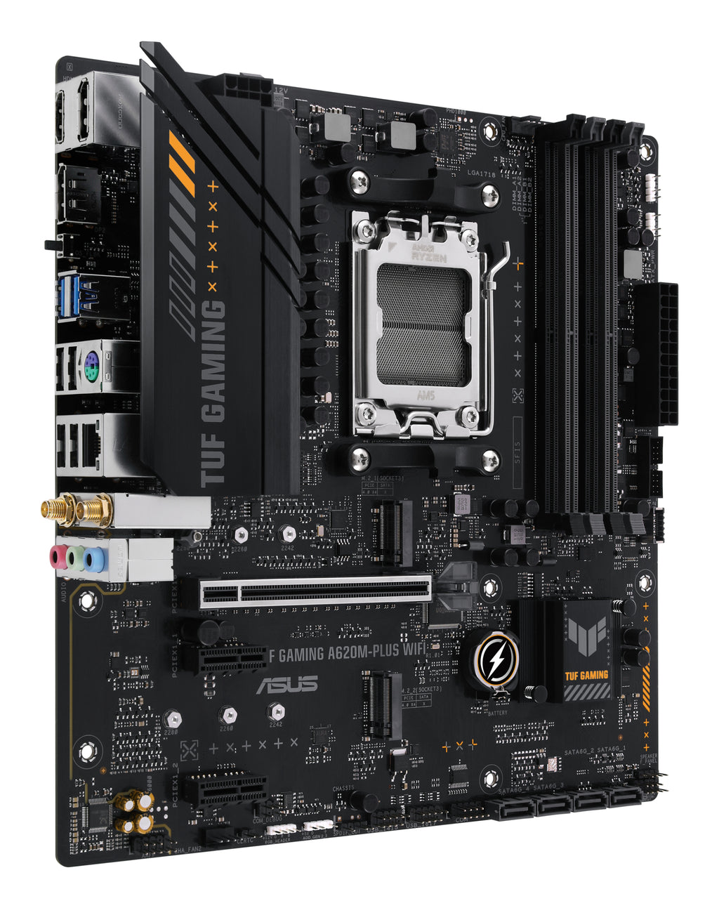 ASUS TUF GAMING A620M-PLUS WIFI AMD A620 Zócalo AM5 micro ATX (5)