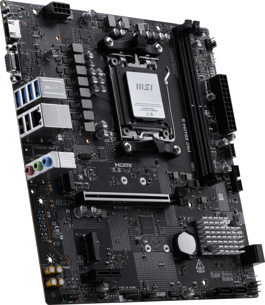 MSI PRO B840M-B placa base AMD B840 Zócalo AM5 micro ATX (6)